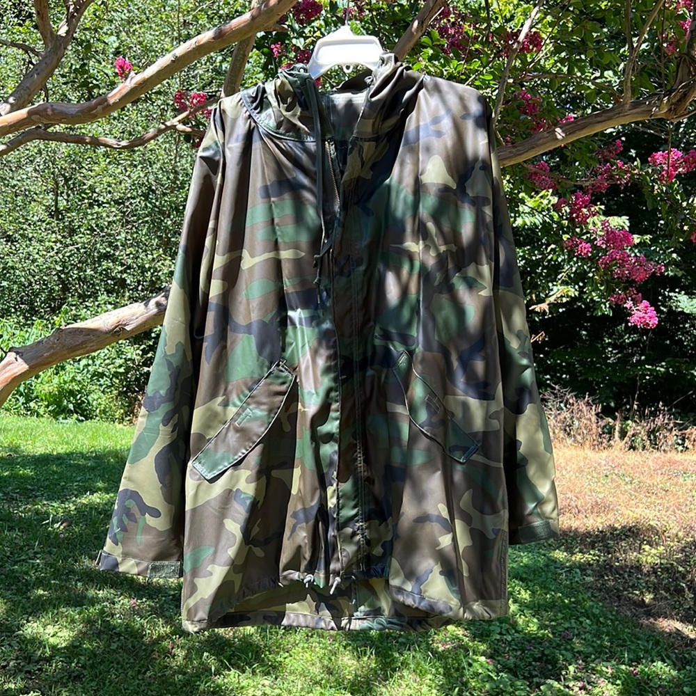 US Army-issue wet weather jacket